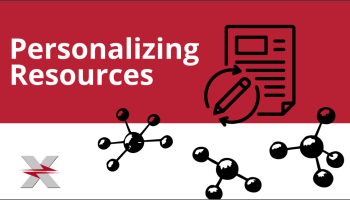 text: "Personalizing Resources" with 3 molecular models - preview image