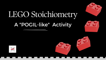 preview image: "LEGO Stoichiometry - A POGIL-like Activity" with 4 square red LEGO blocks
