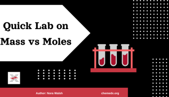 "Quick Lab on Mass vs Moles" preview image includes 3 test tubes in rack with title