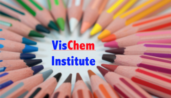 colored pencils with text "VisChem Institute"