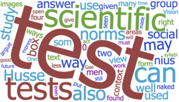 Word Cloud from the Stahl & Hussenius article