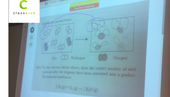 Computer screen with Classkick App open