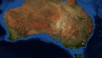 Bush fires in Australia