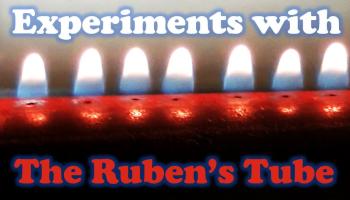 text: Chemistry experiments with the Ruben's Tube