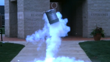 Liquid nitrogen rocket