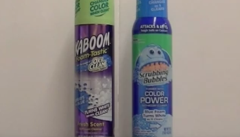 Scrubbing Bubbles and KABOOM cleaners