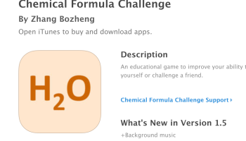 Screen shot of app description on iTunes store