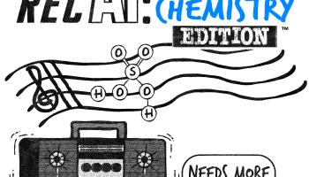 APsolute RecAP logo - boom box, music symbols