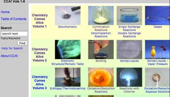 Opening screen from Chemistry Comes Alive! (partial)