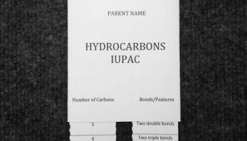 Hydrocarbon Nomenclature Paper Tool