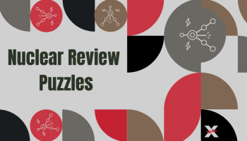 Nuclear Review Puzzles preview image with ChemEd X logo
