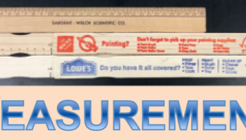 3 flat wooden measurement sticks all with different scales