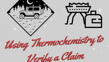 campstove with text: Using Thermochemistry to Verify a Claim