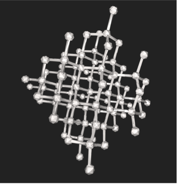 Crystal structure of diamond