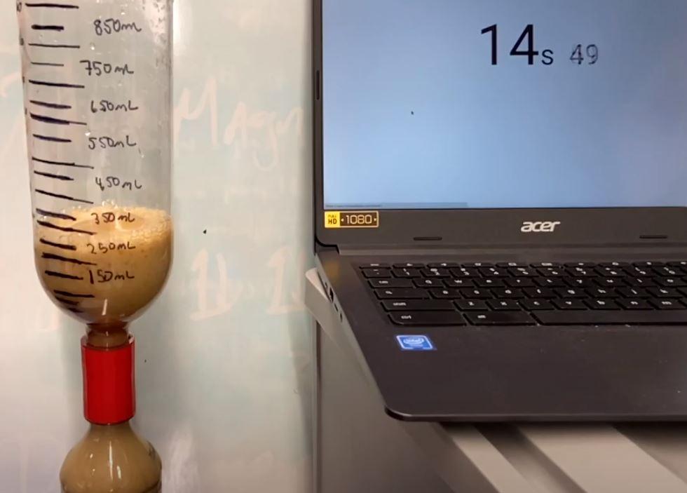 lab set up with digital instruments