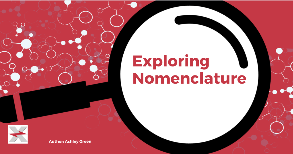 preview image: title "Exploring Nomenclature" inside magnifying glass
