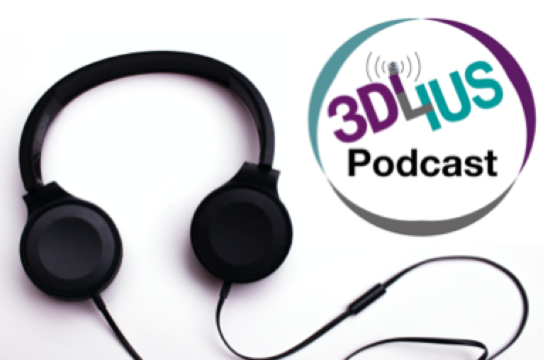 3DL4US logo &amp; headphones