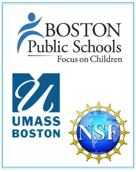 3 logos: Boston Public Schools, UMass Boston, NSF