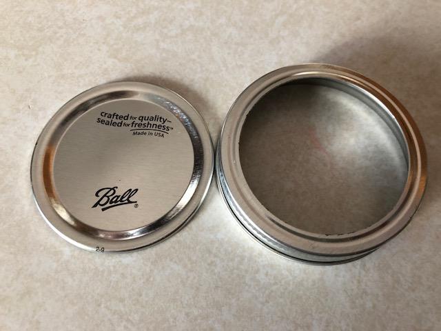 Ball canning lid and ring