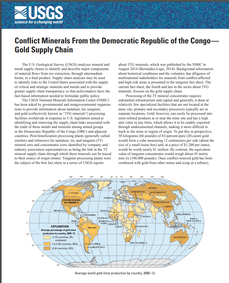 USGS Special Publications Gold