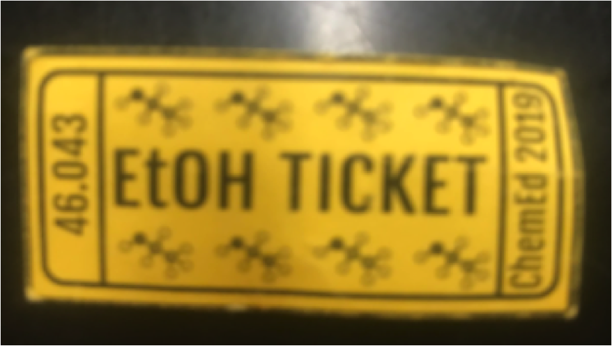 drink ticket from ChemEd2019