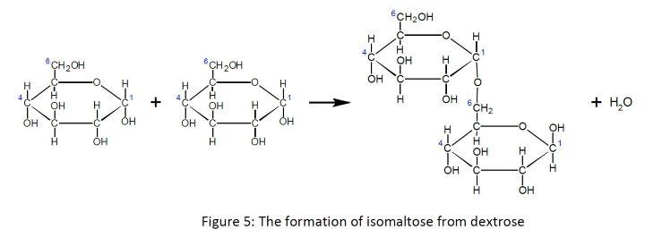 Two dextrose units joined via 1,6 linkage to form isomaltose