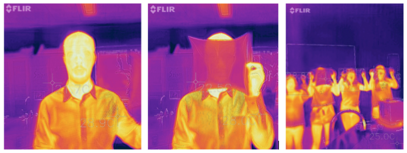 infrared images looking at effect of greenhouse gases