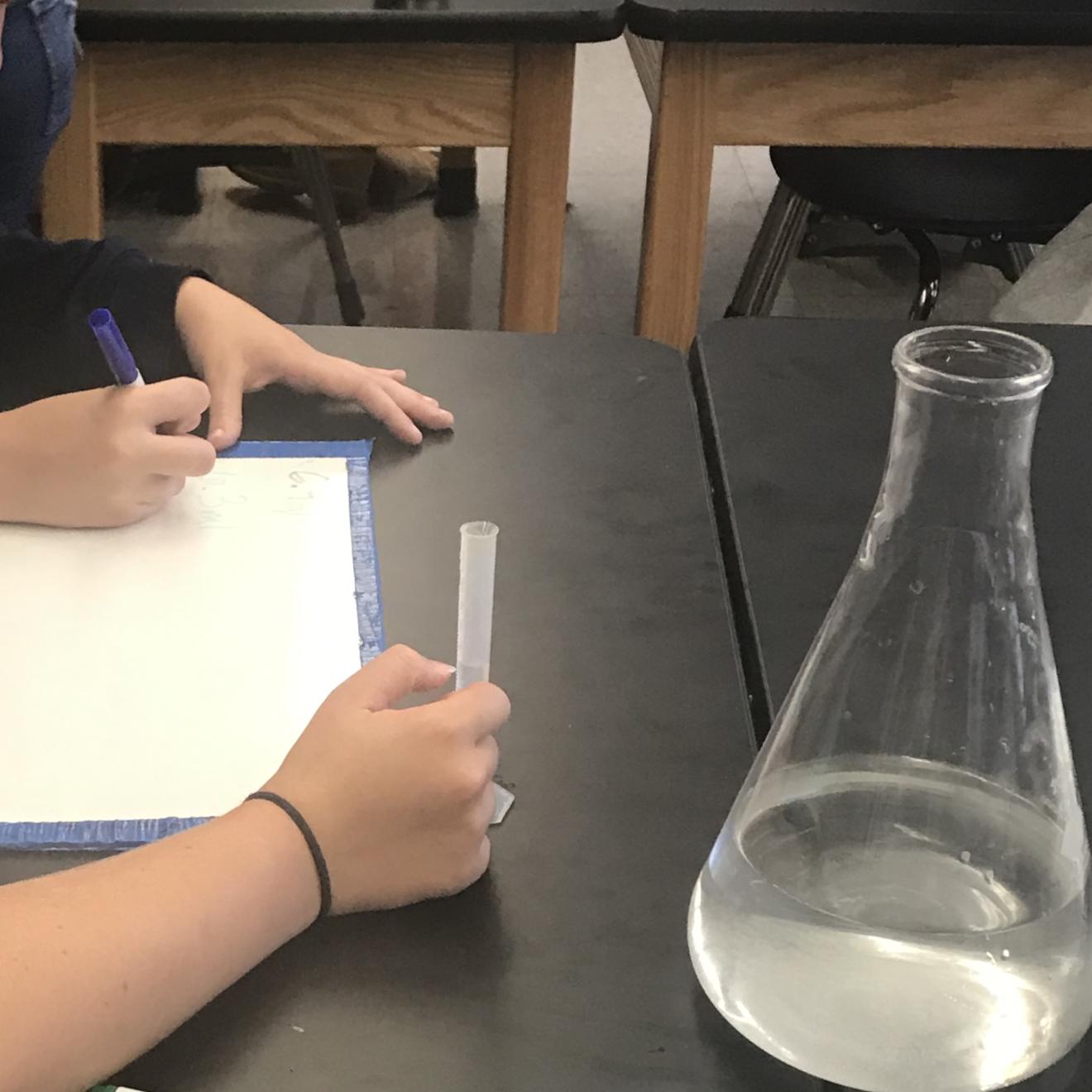 students using measurement tools