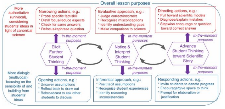 flowchart outlining model of enactment