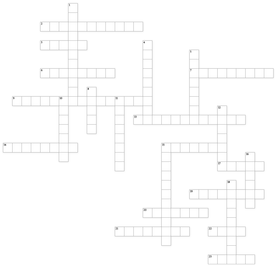 blank Nobel Prize 1909 -1919 crossword puzzle 
