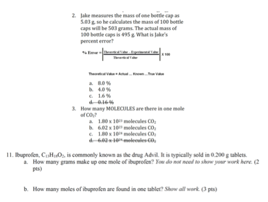 modified sample problems