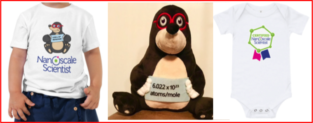 t-shirt, onesie, plush mole toy