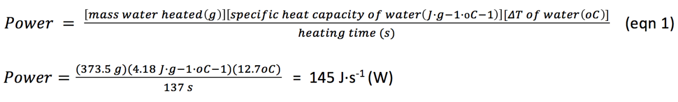 wattage of hotplate equation and solved work
